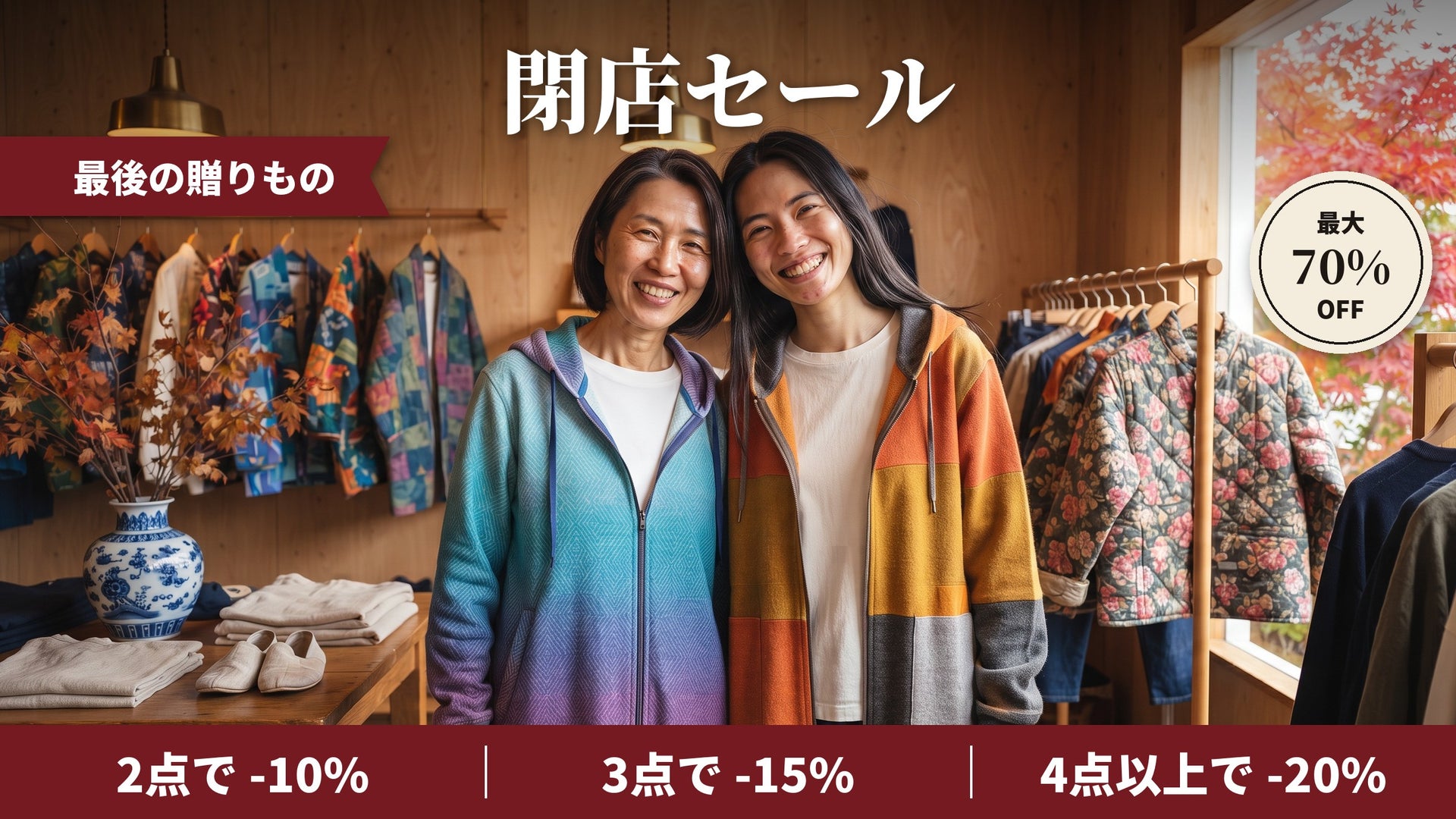 神奈川スタイル｜和柄ワイドパンツ 閉店セール